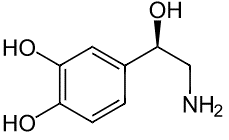 ノルアドレナリンの分子構造