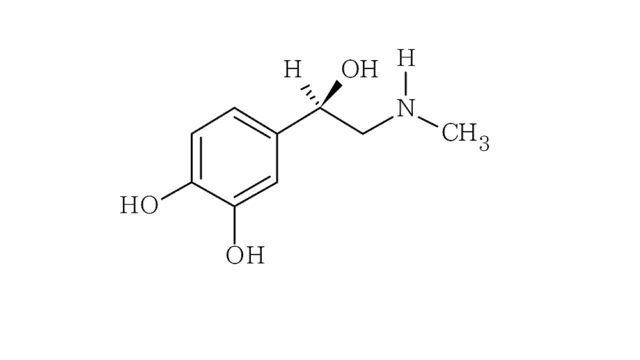 アドレナリンの分子構造
