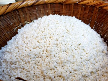 もち粉の材料のもち米